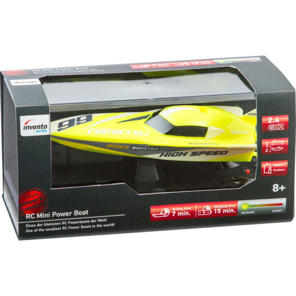 RC MINI RACE BOAT "YELLOW" - Image 2