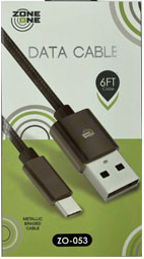 6 FT TYPE USB TO C DATA CABLE HIGH SPEED  ITEM # KK- USBTOC6FT