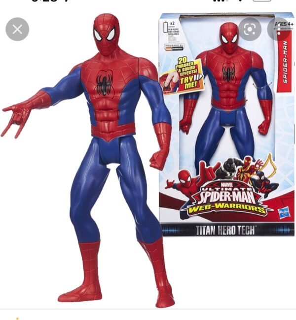 LICENSED Marvel: Talking  Titan Hero Tech-Ultimate Spider-Man Web-Warriors