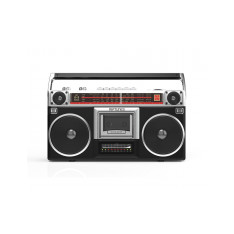 RIPTUNES Radio Cassette Stereo Boombox With Bluetooth Audio - Black   ITEM # ZR-RACR-510BTK