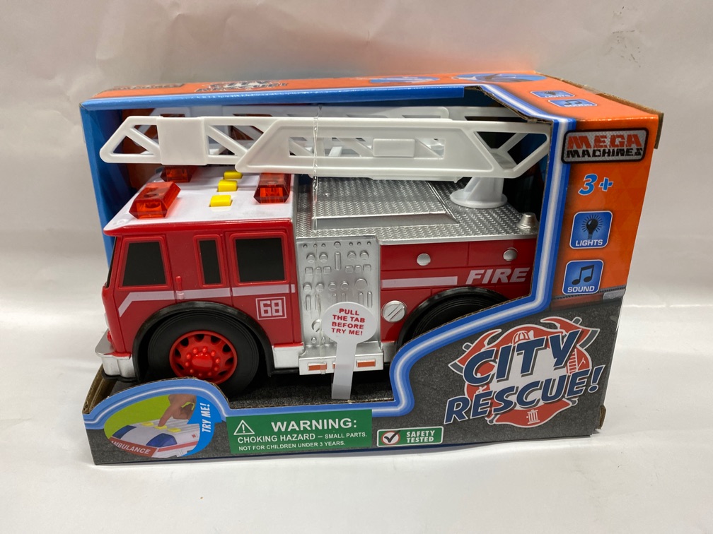 FIRE TRUCK WITH FLASHING LIGHTS AND SOUND ITEM # HH-T6584