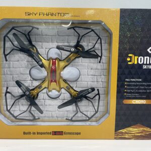 Sky Phantom Drone, Radio Control Drone, Built-In Gyroscope Drone, Video Camera Drone, Full Function Drone, 6-Axis Gyroscope, Stable Flight Drone, Ascending Drone, Descending Drone, Forward Drone, Backward Drone, Left Turn Drone, Right Turn Drone, Side Flight Drone, 360 Flip Drone, Ages 14+ Drone
