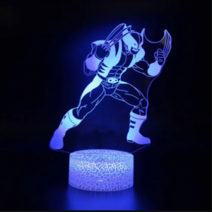 Wolverine lamp, 3D lamp, LED night light, Color-changing lamp, Superhero decor, X-Men toy