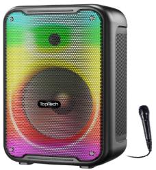 Illuminate Your Beats: 8'' Rechargeable Bluetooth Speaker with Mic and Flaming Light - ITEM # TT-BLADE 8