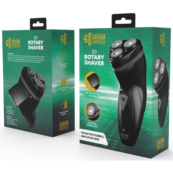 GROOM ESSENTIALS 3 Head Rotary Shaver ITEM # FS-GEMS104 - Image 2