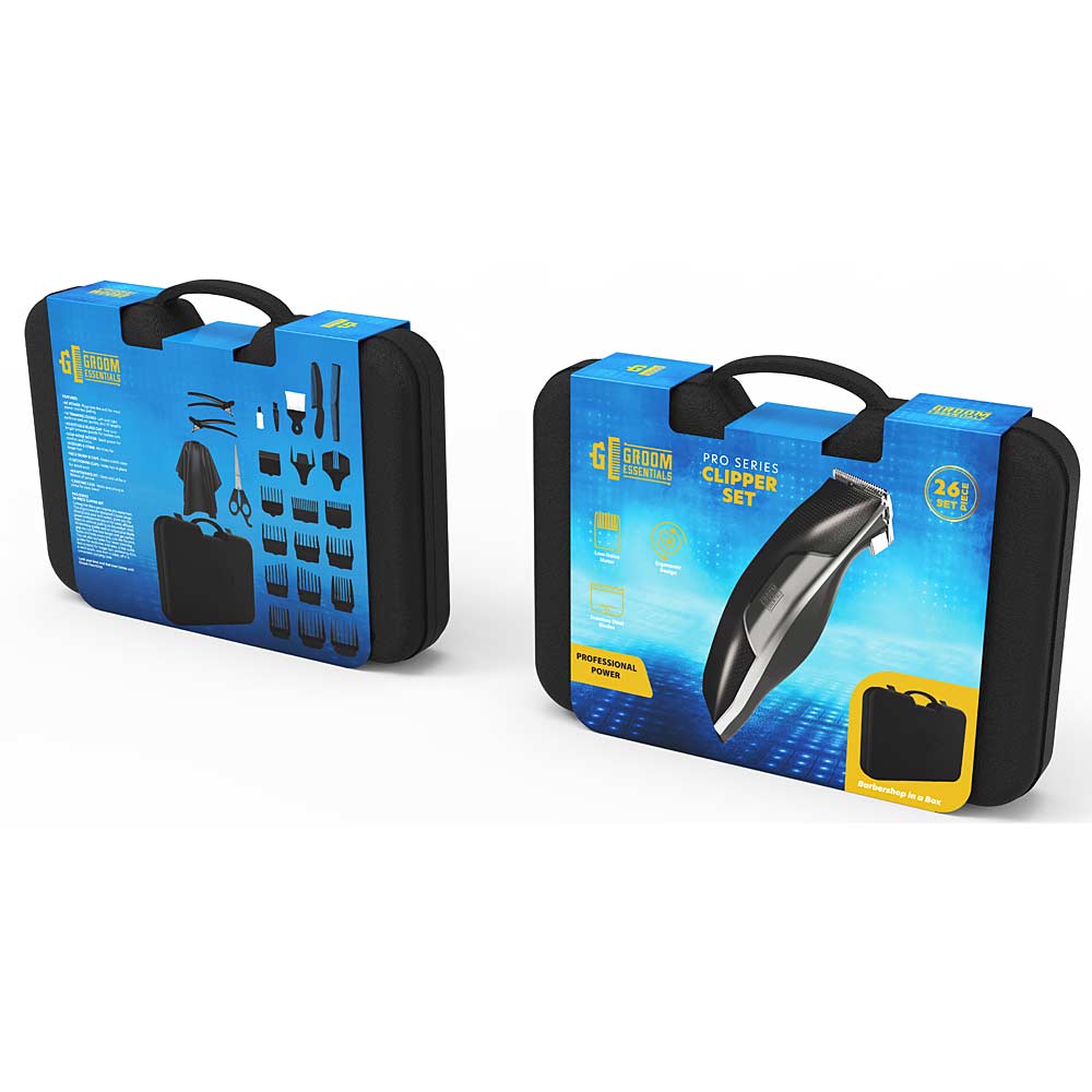 GROOM ESSENTIALS 26PC HAIR CLIPPER SET ITEM # FS-GEMS205 - Image 3