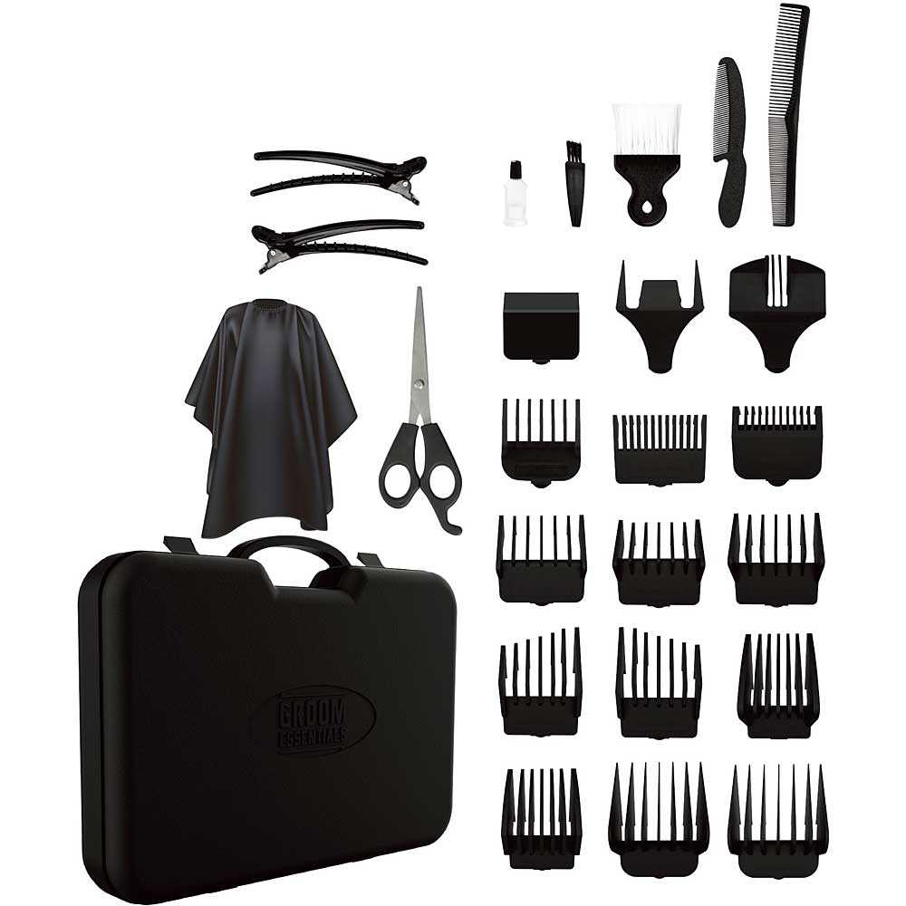 GROOM ESSENTIALS 26PC HAIR CLIPPER SET ITEM # FS-GEMS205 - Image 2