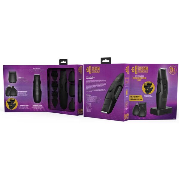 GROOM ESSENTIALS 11pc Grooming Set w/Stand ITEM # FS-GEMS303 - Image 2