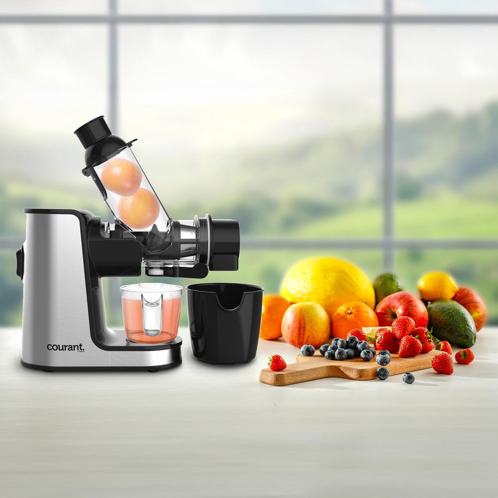 Courant Stainless Steel Streamlined Modern Horizontal Slow Juicer Item # ZR-CJS-1501 - Image 3