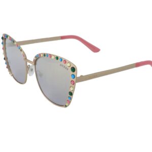 NEW AUTHENTIC GUESS SUNGLASSES GU7586 / 32G GOLD BROWN 55-18-135 METAL WOMEN