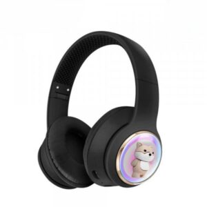 Bluetooth Over-Ear Headphones with Cute Dog LED Design ITEM # KK-AKZ-52
