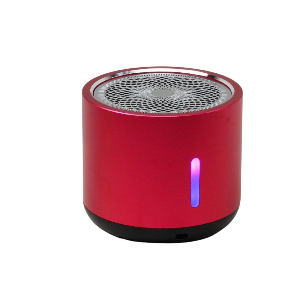 Aluminum Mini Cylinder Bluetooth Speaker - High-Volume, Heavy Bass, Portable Design K5 for Universal Cell Phone And Bluetooth Device (Red) ITEM # # KI-K5RED