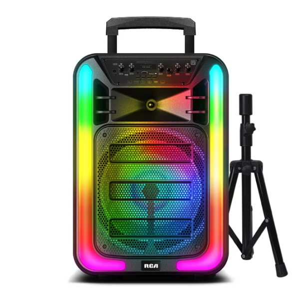 RCA Disco 15 Flame Effect Bluetooth Party Speaker with LED Lights and 15" Woofers ITEM # TT- DISCO15