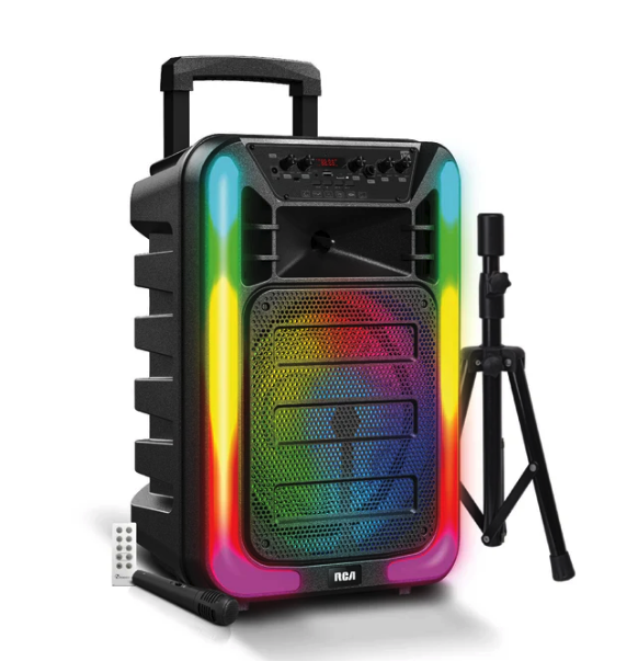 RCA Disco 15 Flame Effect Bluetooth Party Speaker with LED Lights and 15" Woofers ITEM # TT- DISCO15 - Image 4