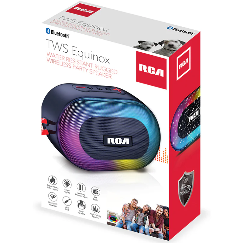 RCA Disco-101 Mini Bluetooth Speaker with LED Mode #TT- Disco-101 - Image 4