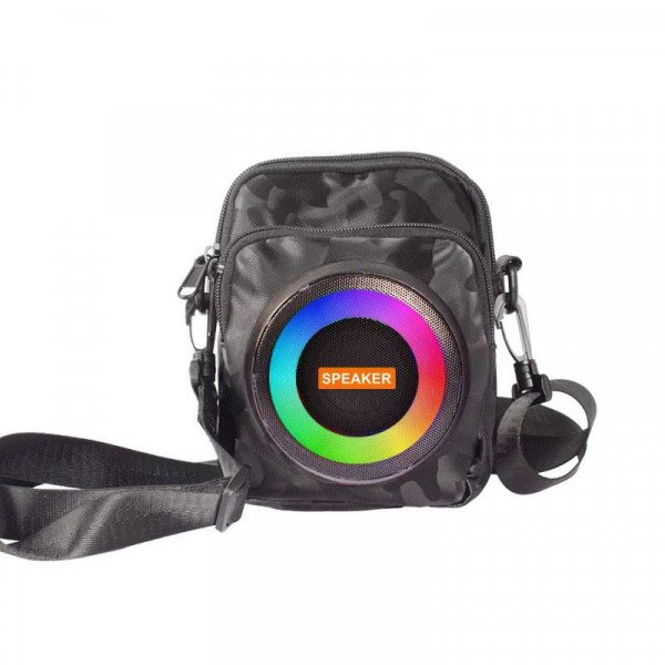 Portable Bluetooth Speaker Adjustable Travel Bag with Colorful LED Lights ITEM # KK- CHM801-Bag-Speaker