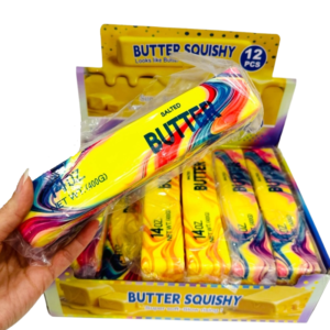 Tie Dye Jumbo Butter Squishy (8.5x1.5x1.5 inch) ITEM # HH-SQD0-BT013