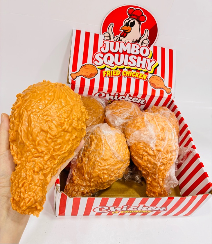 Chicken Leg Flour Jumbo Squishy with Box ITEM # HH-1647-SQD0