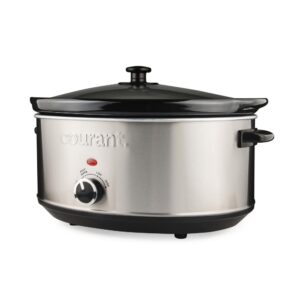 Courant 7 Quart Oval Slow Cooker - Stainless Steel      ITEM # ZR - CSC-7025ST