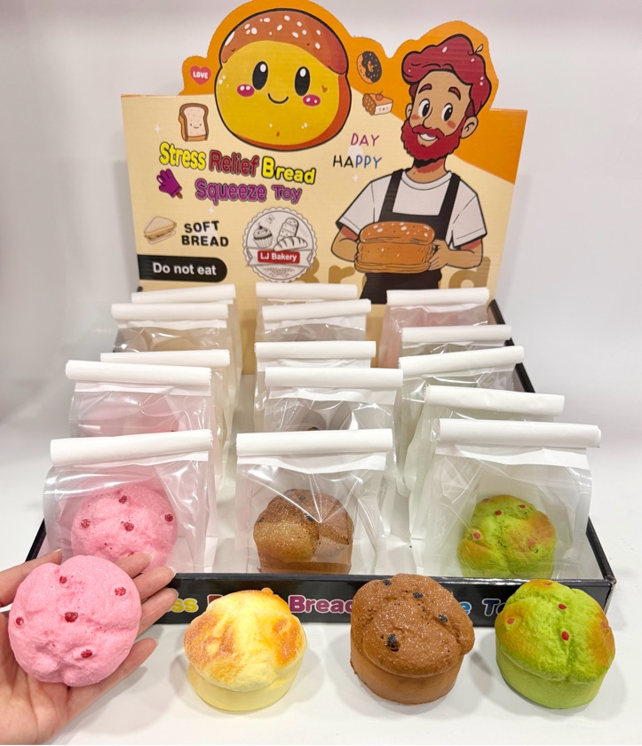 Soft Imitation Bread Muffins Squishy ITEM # HH-MT047