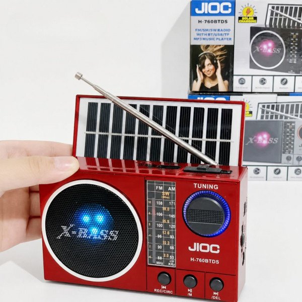 MP3 Player Portable Solar Bluetooth Speaker with AM/FM/SW Radio ITEM # KK- H760BTDS