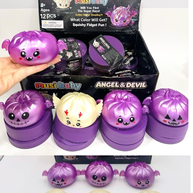 Angel & Devil Dumpling Noise Crunchy Squishy with Steamer ITEM # HH-26059